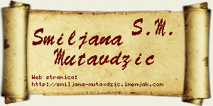 Smiljana Mutavdžić vizit kartica